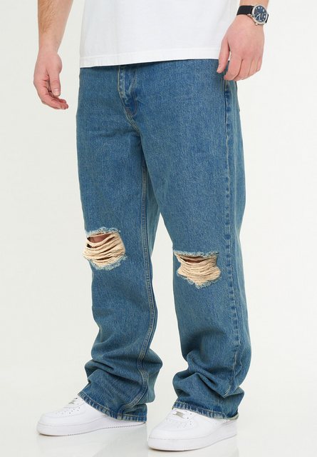 DAILY COTTON Loose-fit-Jeans DCPAPILON Herren Lange Hose Jeans Ripped Loose günstig online kaufen