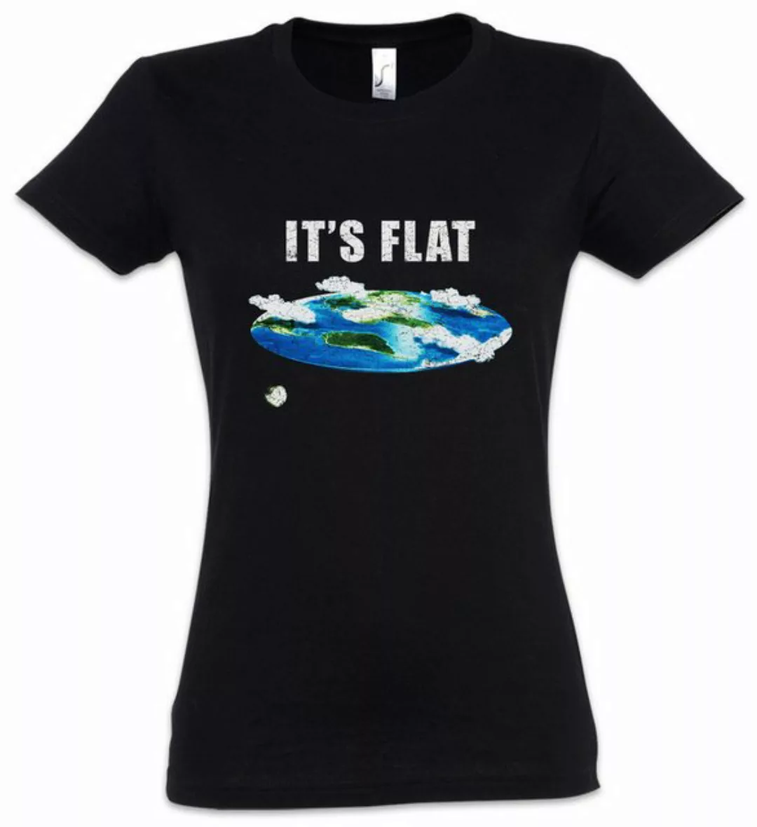 Urban Backwoods Print-Shirt Flat Earth IV Damen T-Shirt Society Symbol Logo günstig online kaufen