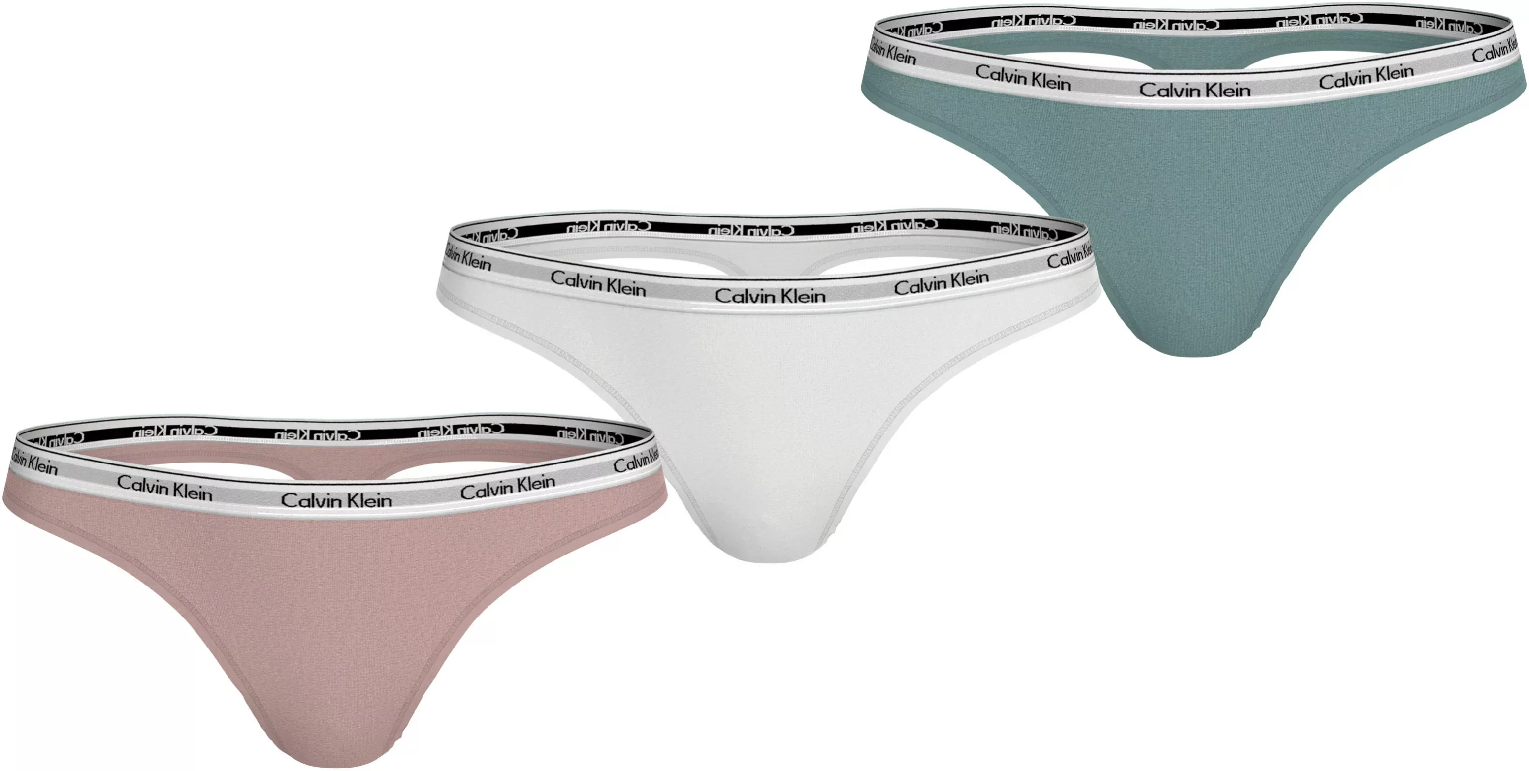 Calvin Klein Underwear Tanga "3 PACK THONG (LOW-RISE)", (Packung, 3 St., 3e günstig online kaufen