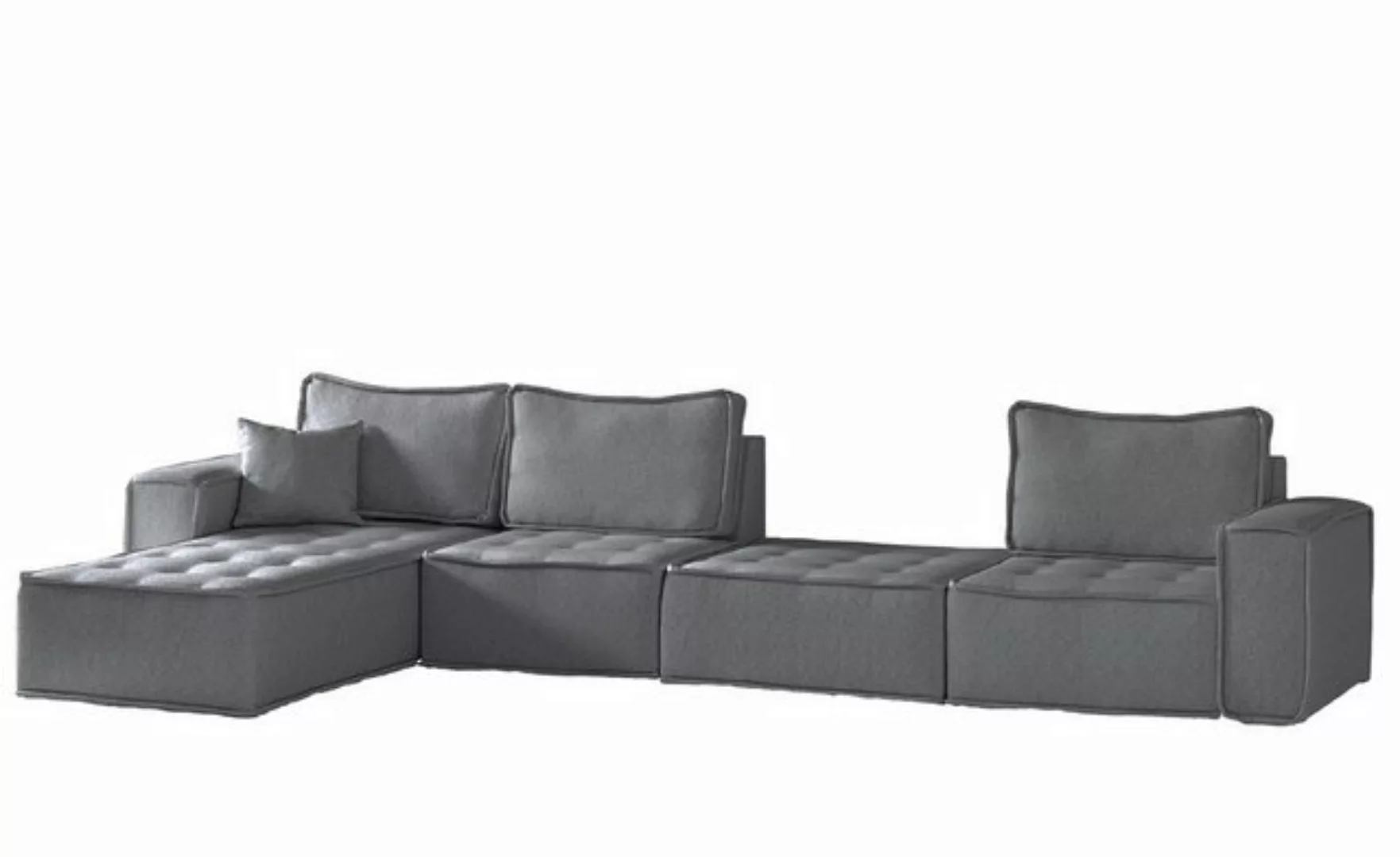 Fun Möbel Ecksofa Modulsofa 4-teilig SANDE XL in Stoff, Alle Module zu Syst günstig online kaufen