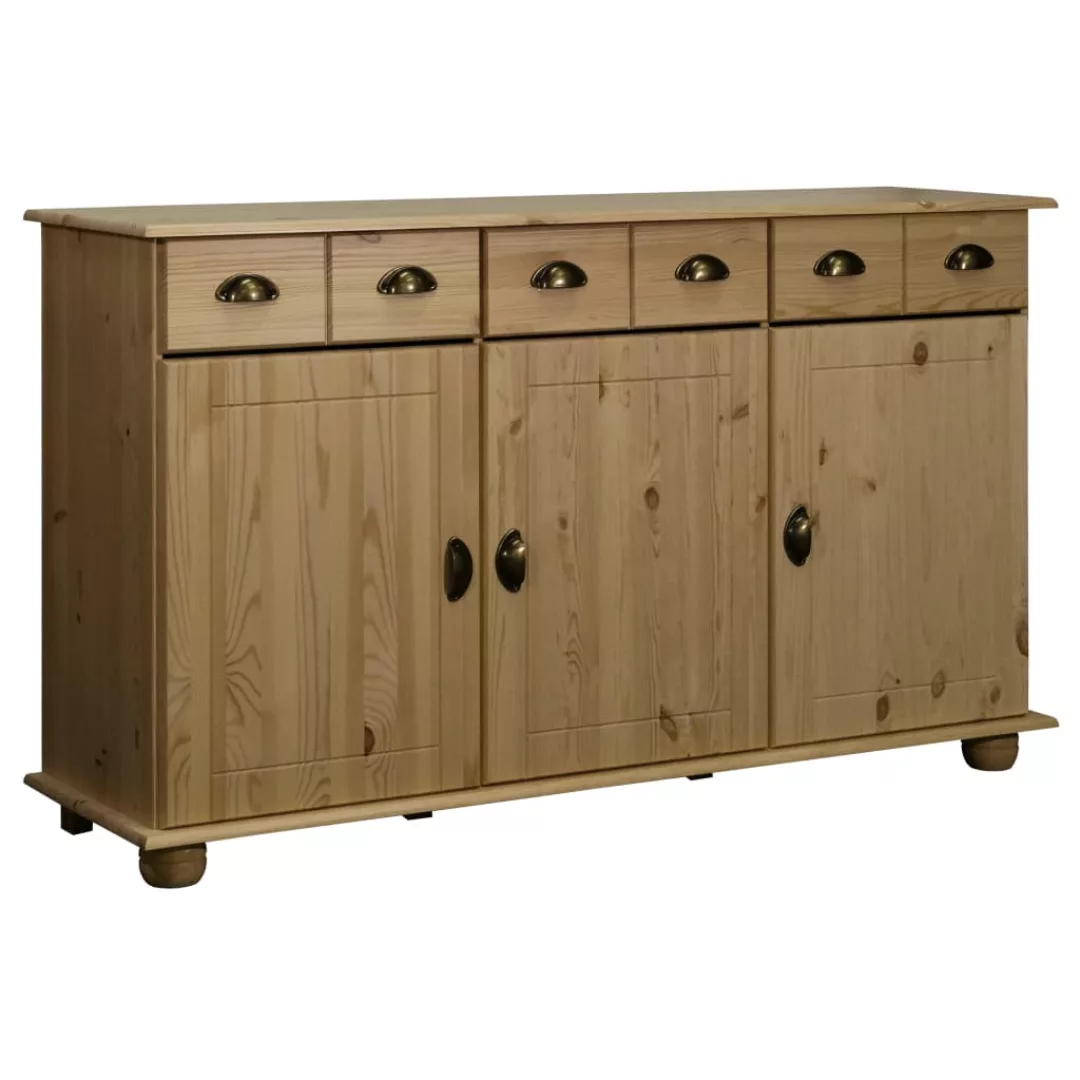 Sideboard 134x39x79,5 Cm Massivholz Kiefer günstig online kaufen