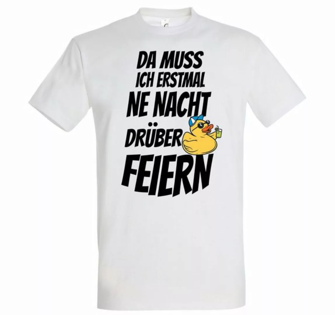 Youth Designz T-Shirt DA MUSS ICH ERSTMAL NE NACHT DRÜBER FEIERN Herren Shi günstig online kaufen