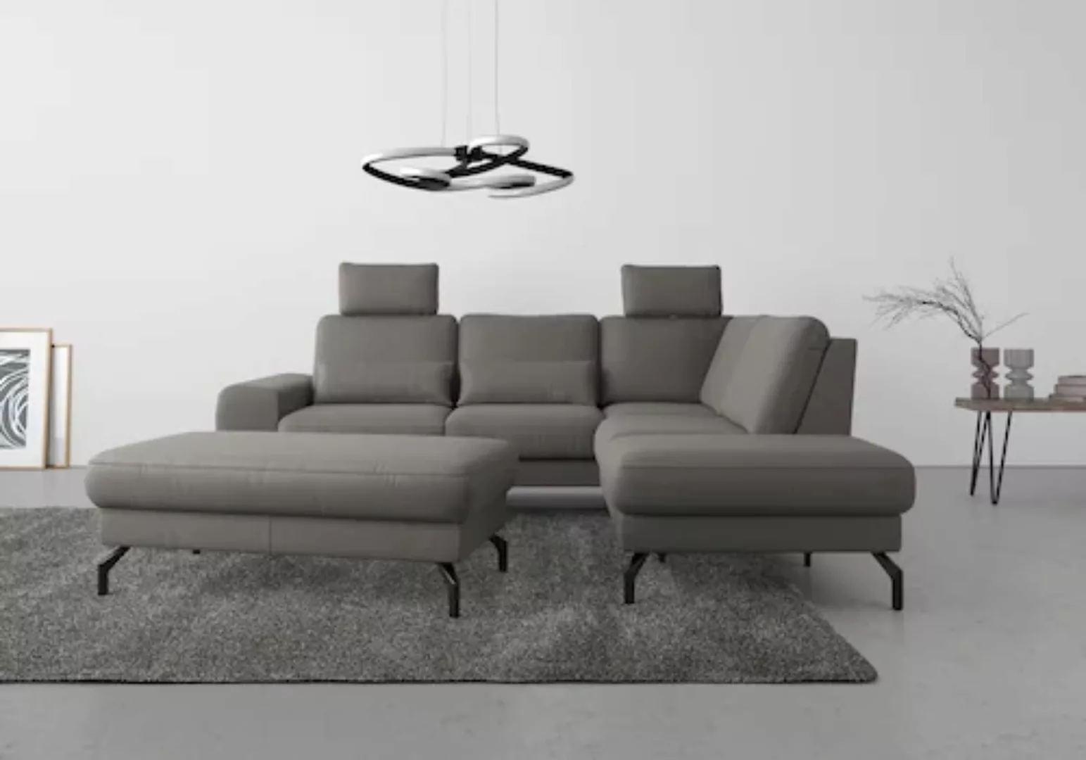 sit&more Ecksofa »Cinturo L-Form«, inklusive Sitztiefenverstellung und Fede günstig online kaufen