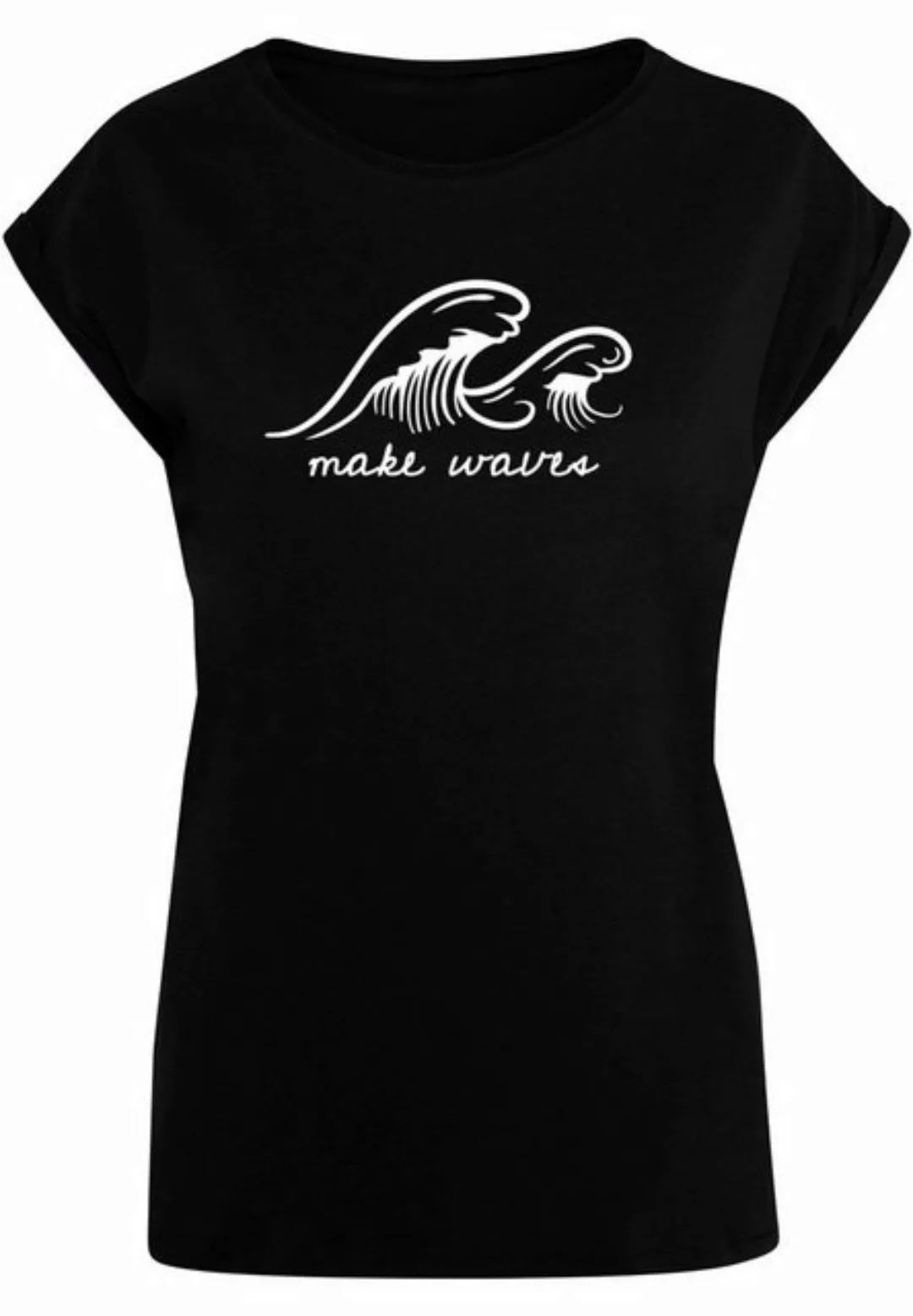 Merchcode T-Shirt Merchcode Damen Ladies Summer - Make waves T-Shirt (1-tlg günstig online kaufen
