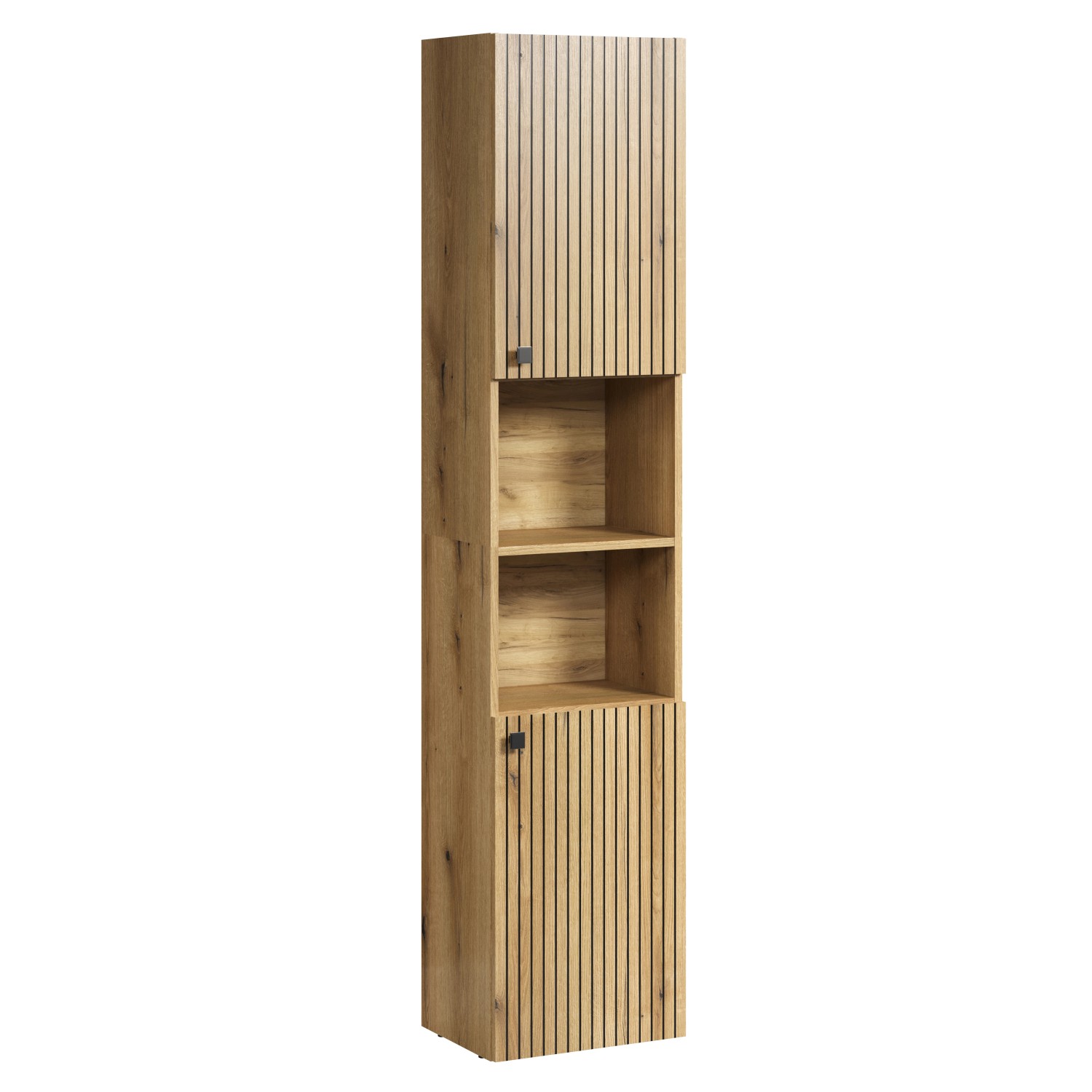 Trendteam Hochschrank Pure Bliss mit Gefrästen Rillen Artisan Eiche 40 cm F günstig online kaufen