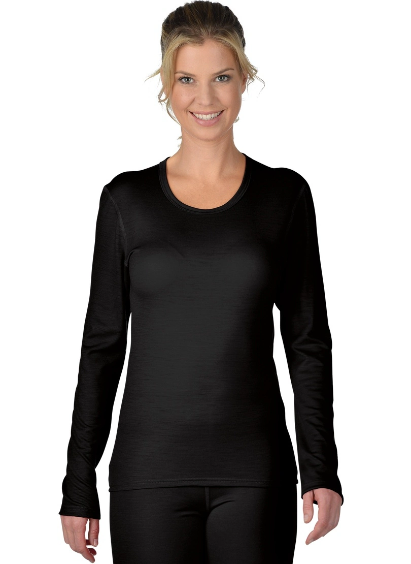 Trigema Longsleeve "TRIGEMA Sportshirt aus Merinowolle", (1 tlg.) günstig online kaufen