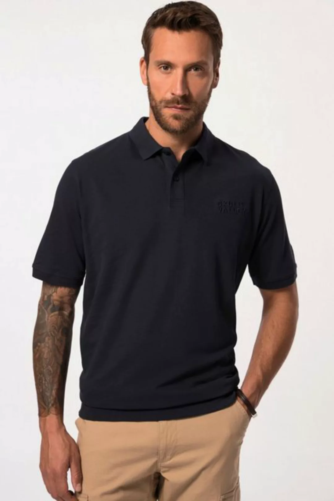 JP1880 Poloshirt Poloshirt FLEXNAMIC® Bauchfit Halbarm XXL-bis 8 XL günstig online kaufen