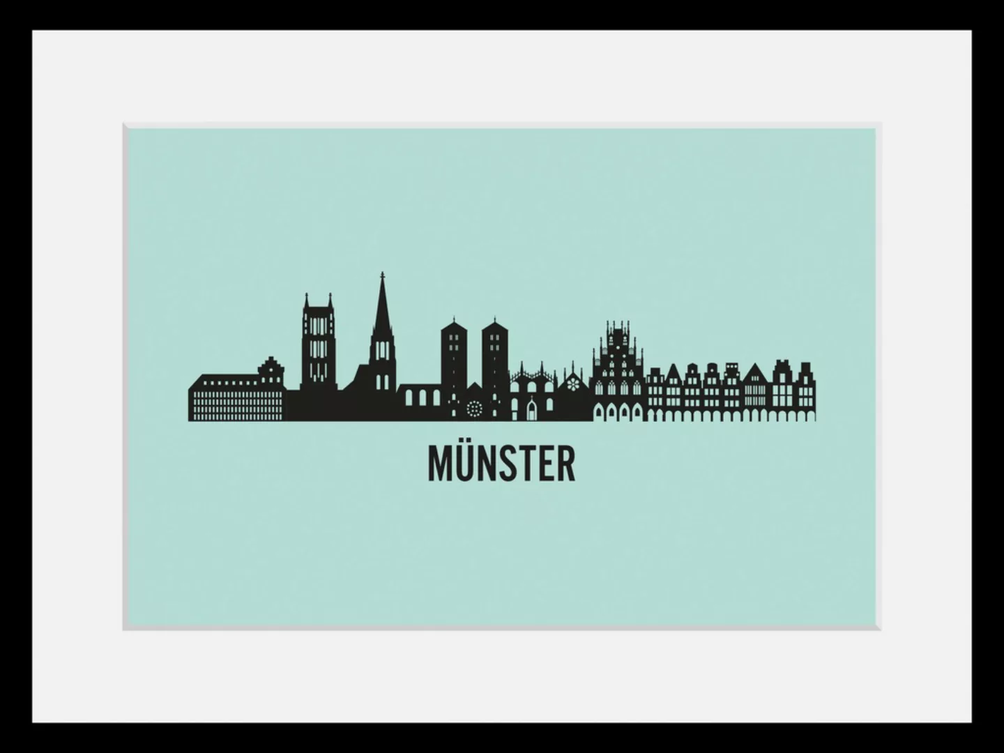 queence Bild »Münster Skyline«, Städte-Stadt-Deutschland-Kirche-Gebäude-Sch günstig online kaufen