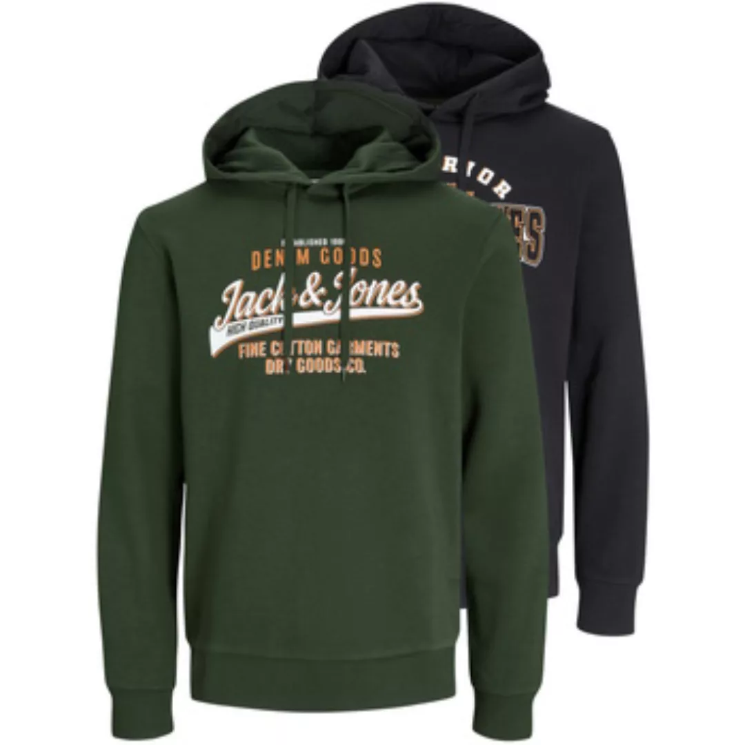 Jack & Jones Kapuzensweatshirt "JJELOGO SWEAT HOOD 2 COL 24/25 2PK MP" günstig online kaufen