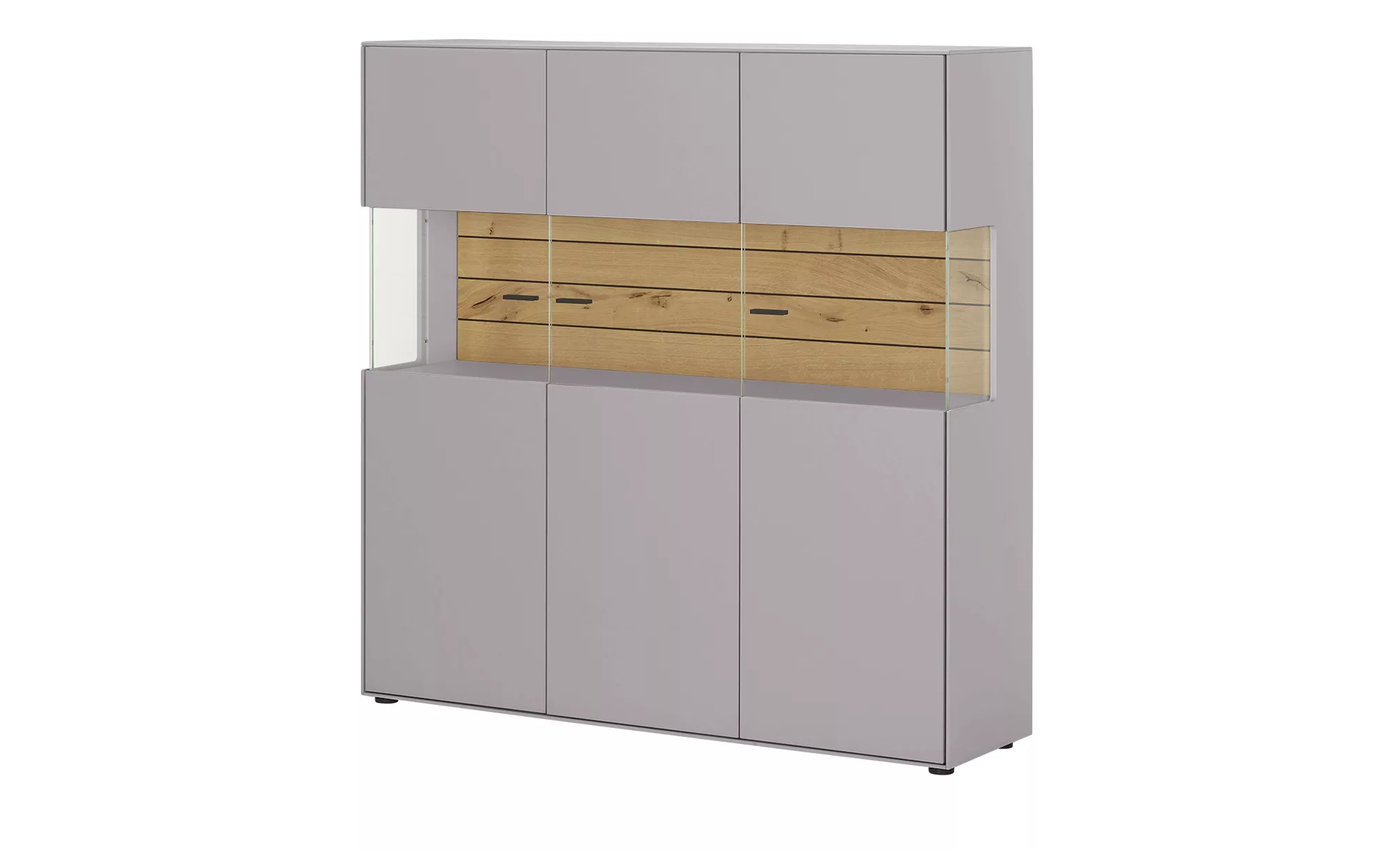 Jette Home Highboard  Como ¦ grau ¦ Maße (cm): B: 139 H: 139 T: 38.0 Kommod günstig online kaufen