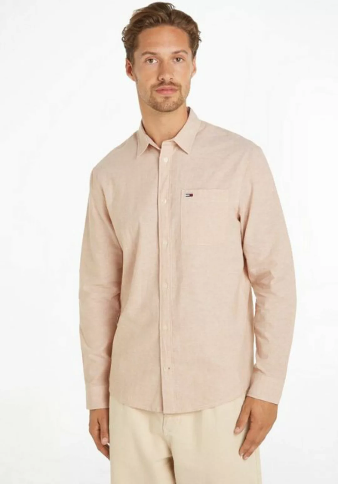 Tommy Jeans Langarmhemd TJM REG LINEN BLEND SHIRT günstig online kaufen