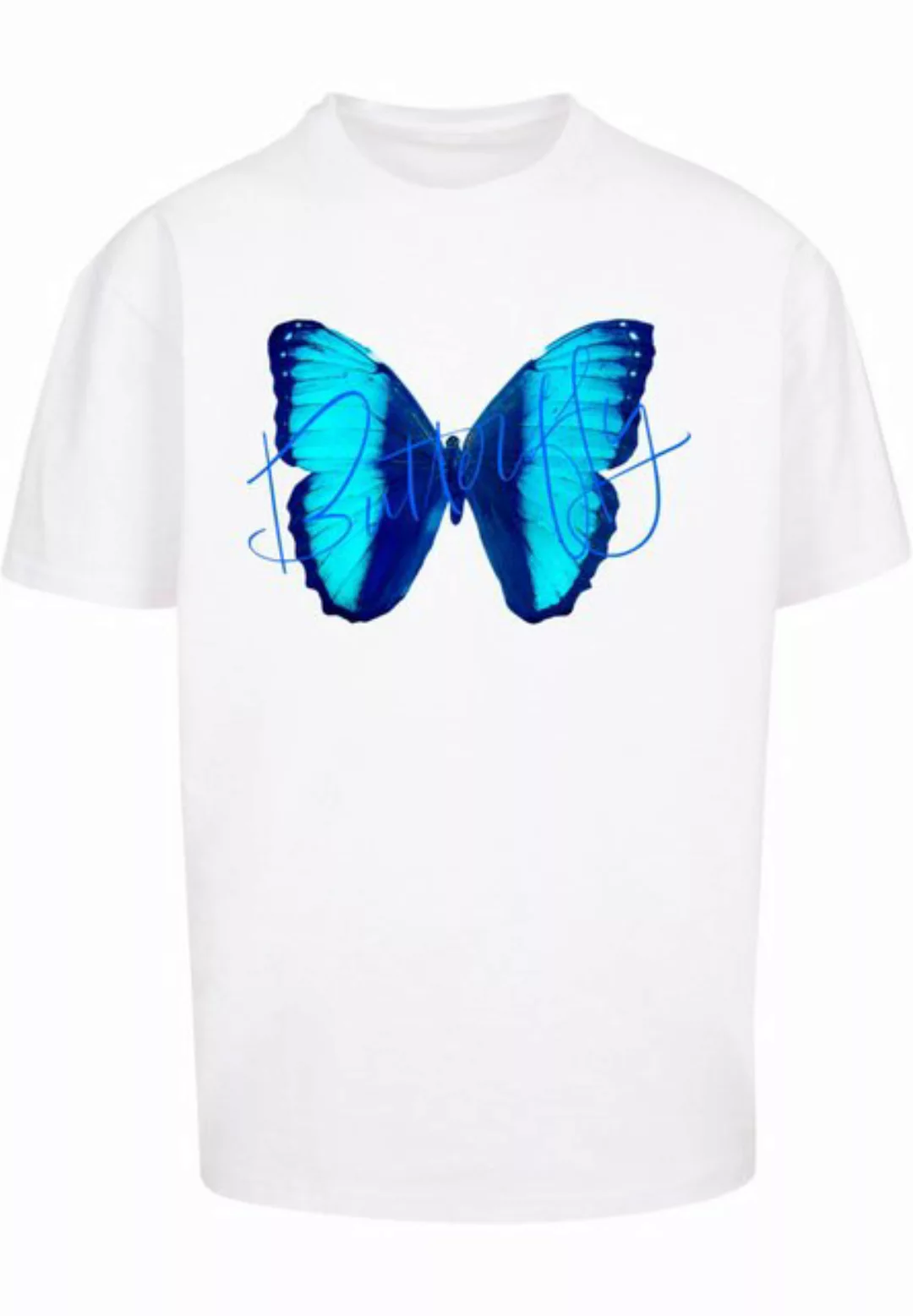 Merchcode T-Shirt Merchcode Herren Butterfly Blue Heavy Oversized Tee (1-tl günstig online kaufen