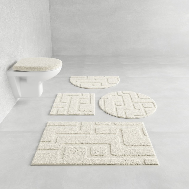 Grund Badematte »Riana, Badvorleger, Badezimmer Teppich, sehr weich«, rutsc günstig online kaufen