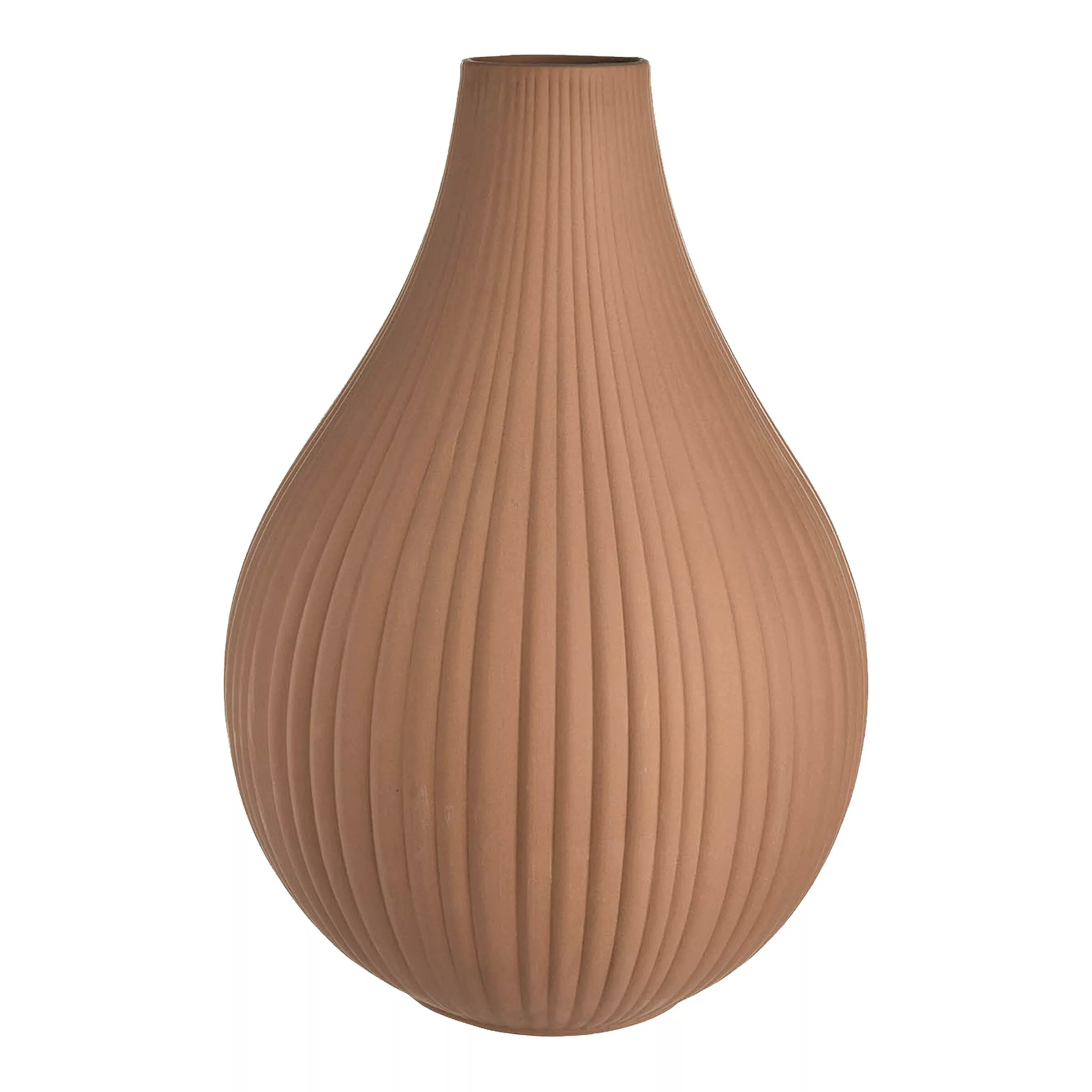 Vase Rills, D:25,5cm x H:37,5cm, altrosa günstig online kaufen