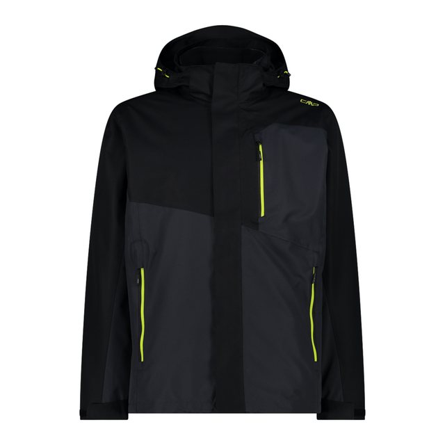 CMP Doppeljacke MAN JACKET ZIP HOOD DETACHABLE INN.JACKET NERO-ANTRACITE günstig online kaufen