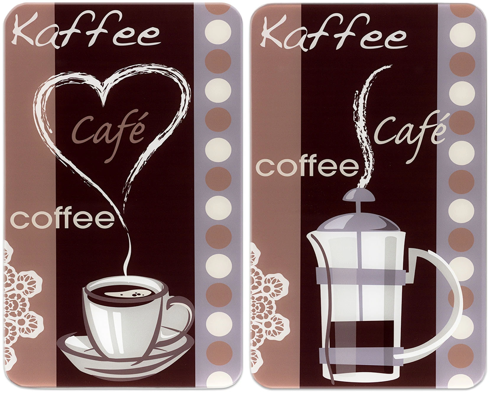 Maximex Herd-Abdeckplatte »Universal Modell Kaffeeduft«, (Set, 2 tlg.), Her günstig online kaufen