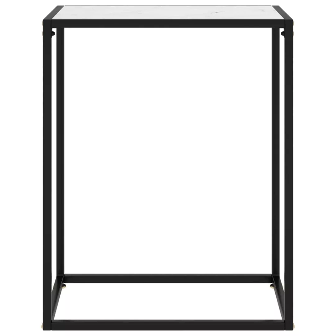 Konsolentisch Weiß 60x35x75 Cm Hartglas günstig online kaufen