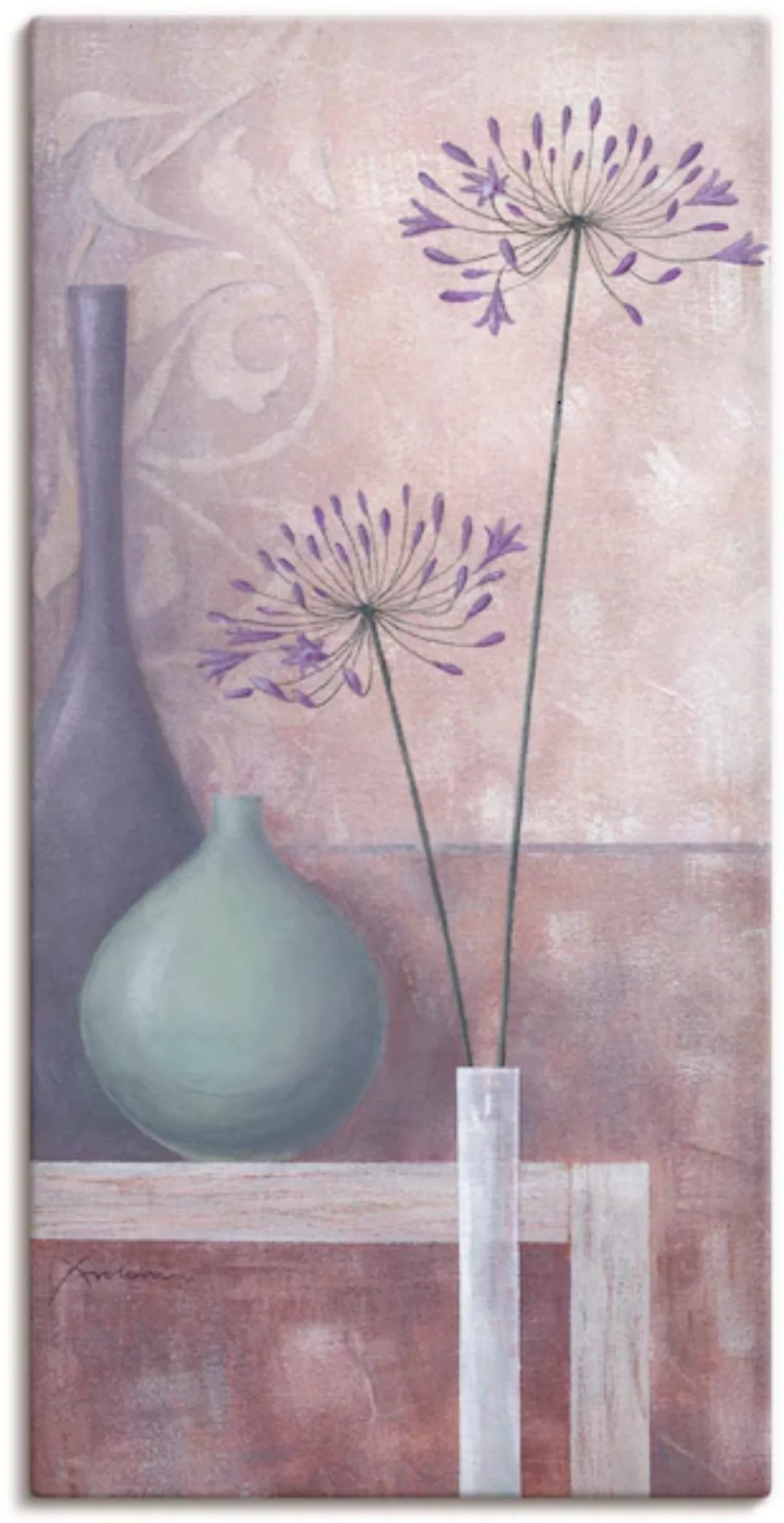Artland Leinwandbild "Schattierungen II", Vasen & Töpfe, (1 St.), auf Keilr günstig online kaufen