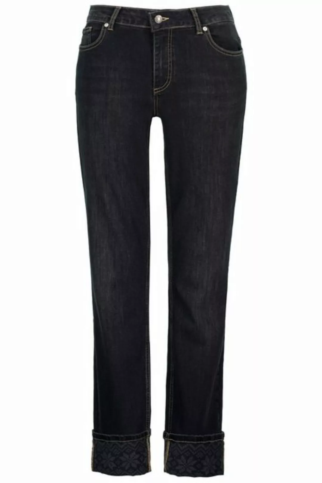 Gina Laura Regular-fit-Jeans Jeans Tina Norwegermuster-Details 5-Pocket günstig online kaufen