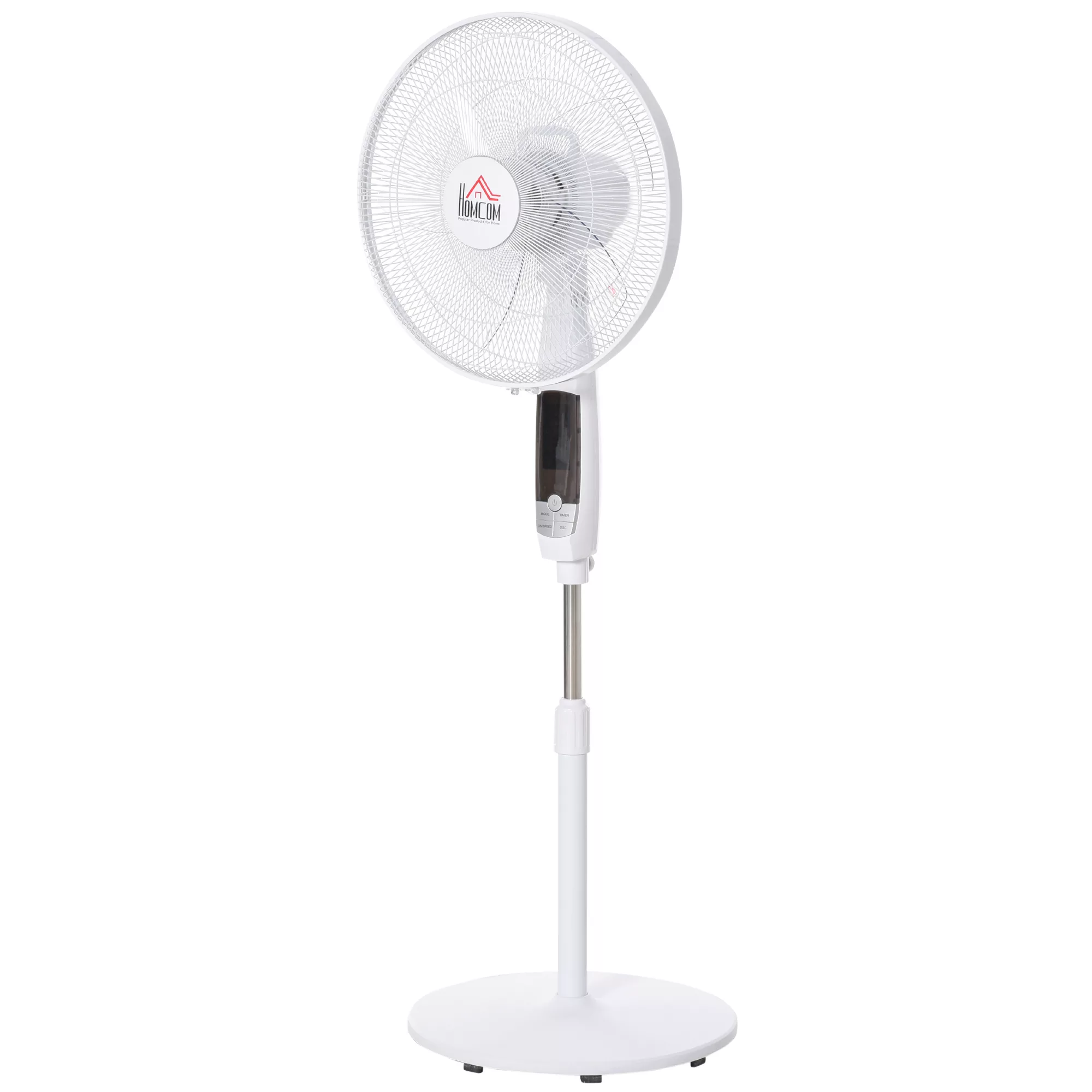 HOMCOM Standventilator 138cm  Weißer Ventilator mit Timer, Fernbedienung, h günstig online kaufen
