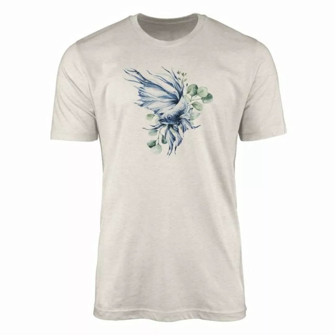 Sinus Art T-Shirt Herren Shirt 100% gekämmte Bio-Baumwolle T-Shirt Kampffis günstig online kaufen