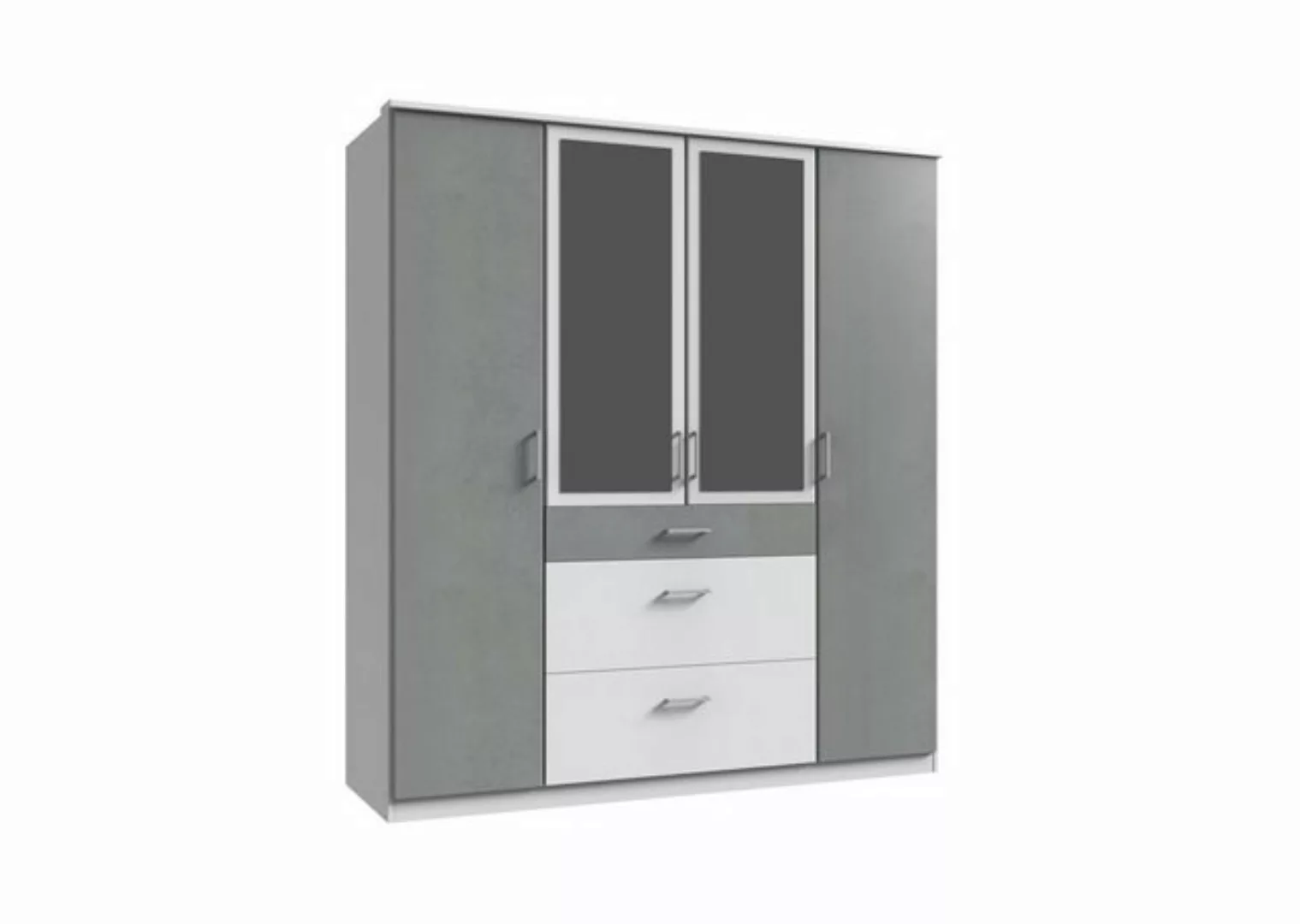 freiraum Kleiderschrank Click (B/H/T: 180x198x58 cm) in Weiß mit 3 Schublad günstig online kaufen