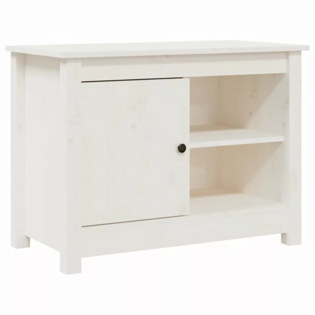 furnicato TV-Schrank Weiß 70x36,5x52 cm Massivholz Kiefer (1-St) günstig online kaufen