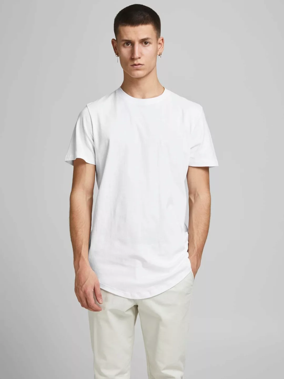 Jack & Jones Herren Rundhals T-Shirt JJEORGANIC BASIC 3er PACK - Slim Fit günstig online kaufen