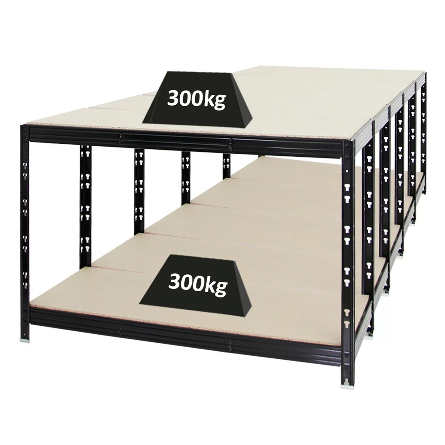 PROREGAL Mega Deal 5x Werkbank Tiger HxBxT 90 x 140 x 60 cm Fachlast 300 kg günstig online kaufen