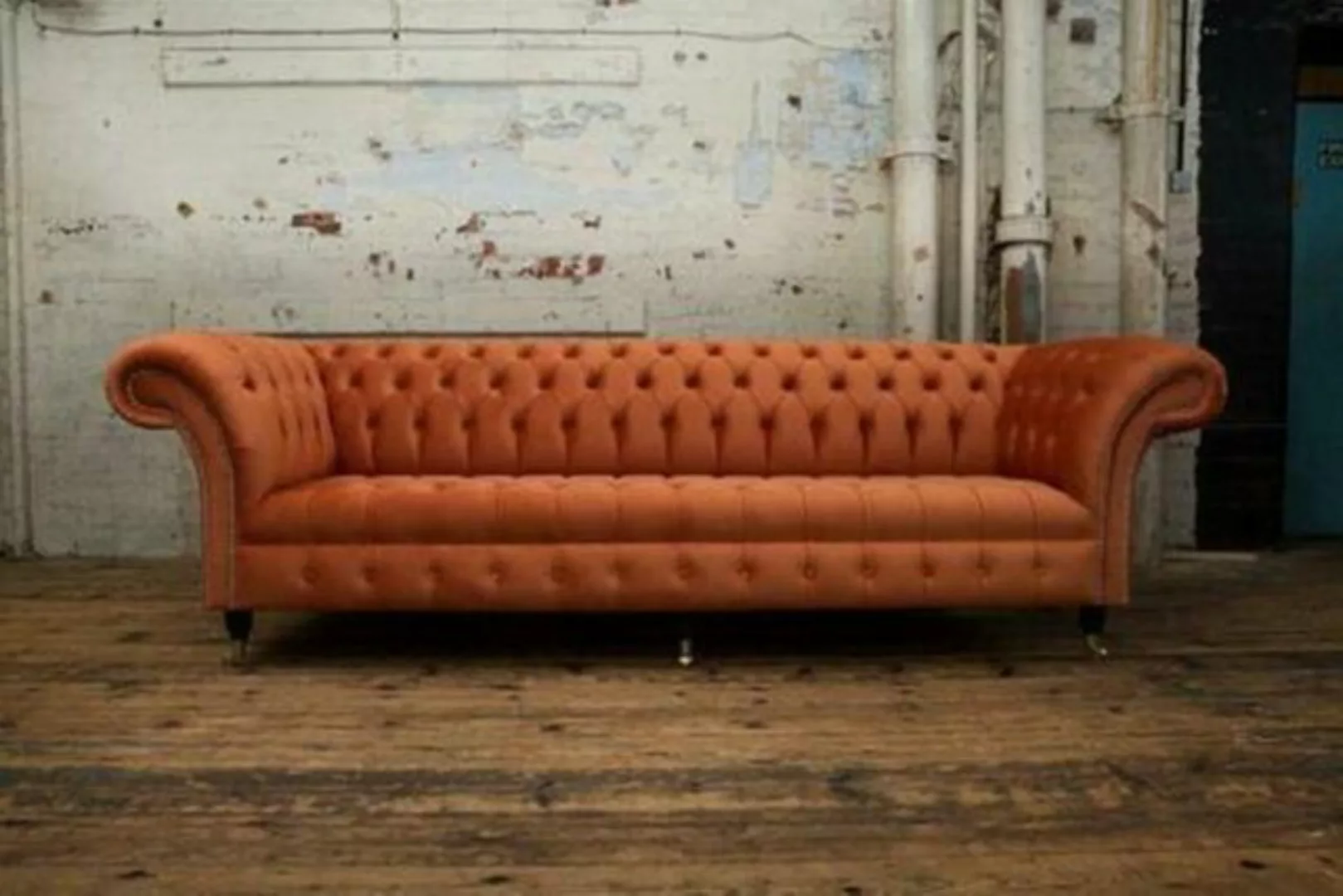 JVmoebel Chesterfield-Sofa, Design Sofa 4 Sitzer Polster Luxus Klassische T günstig online kaufen