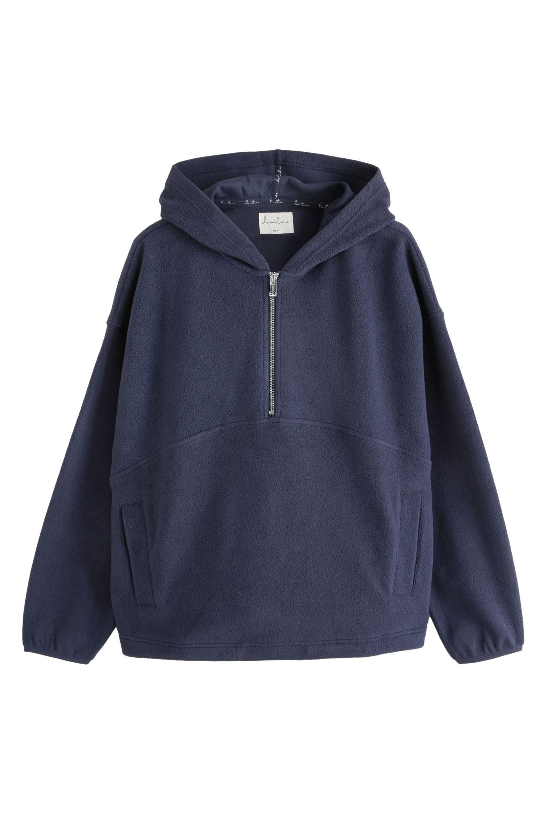 Next Fleecejacke Fleecet-Hoodie mit halben Reißverschluss günstig online kaufen