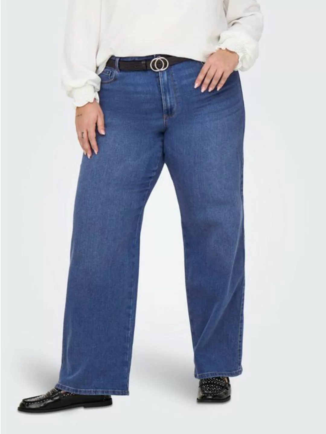 ONLY CARMAKOMA High-waist-Jeans CARSNOW HW WIDE DNM JEANS PIM MBD NOOS günstig online kaufen