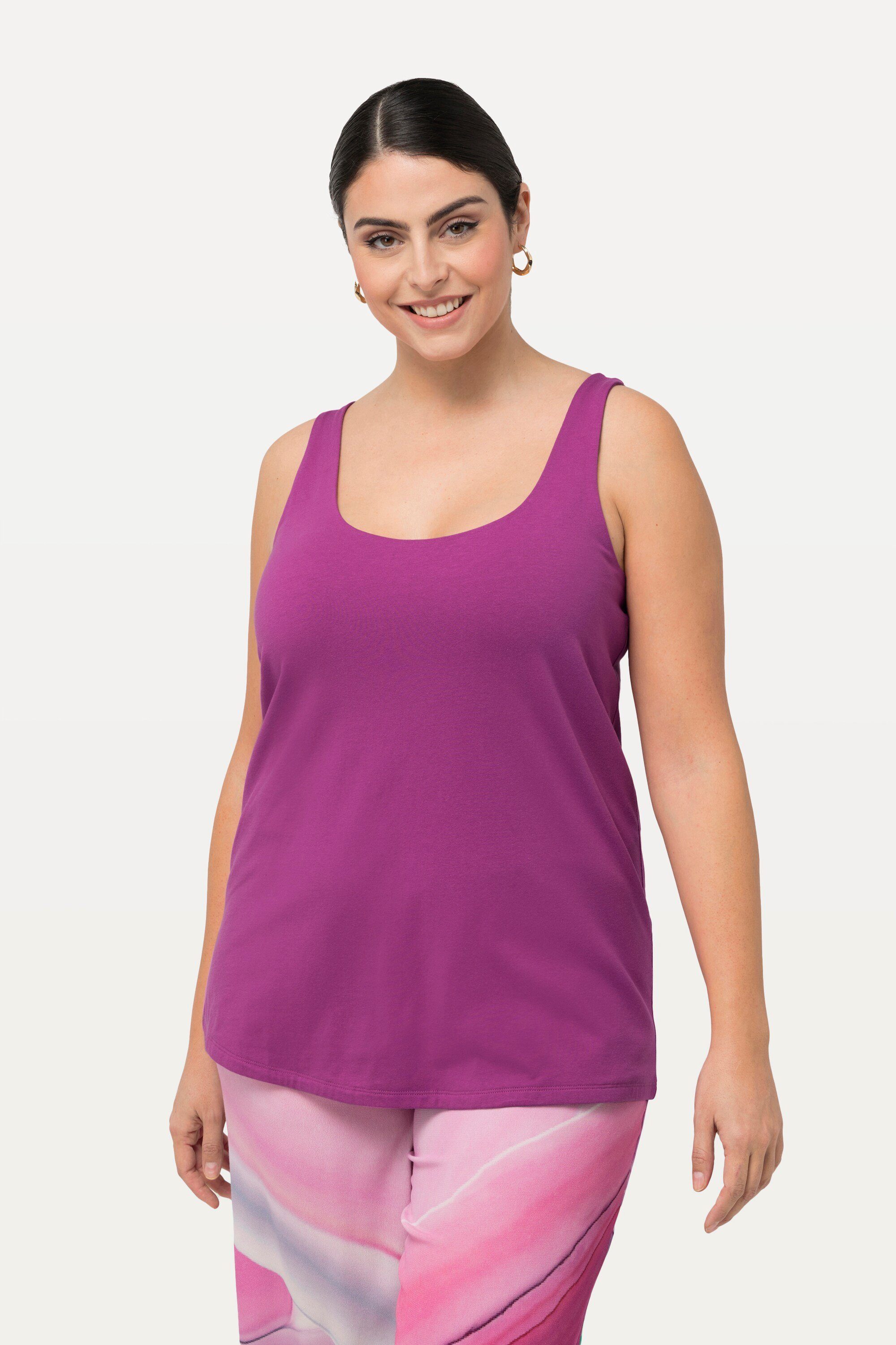 Ulla Popken Longtop Top vorne doppellagig günstig online kaufen