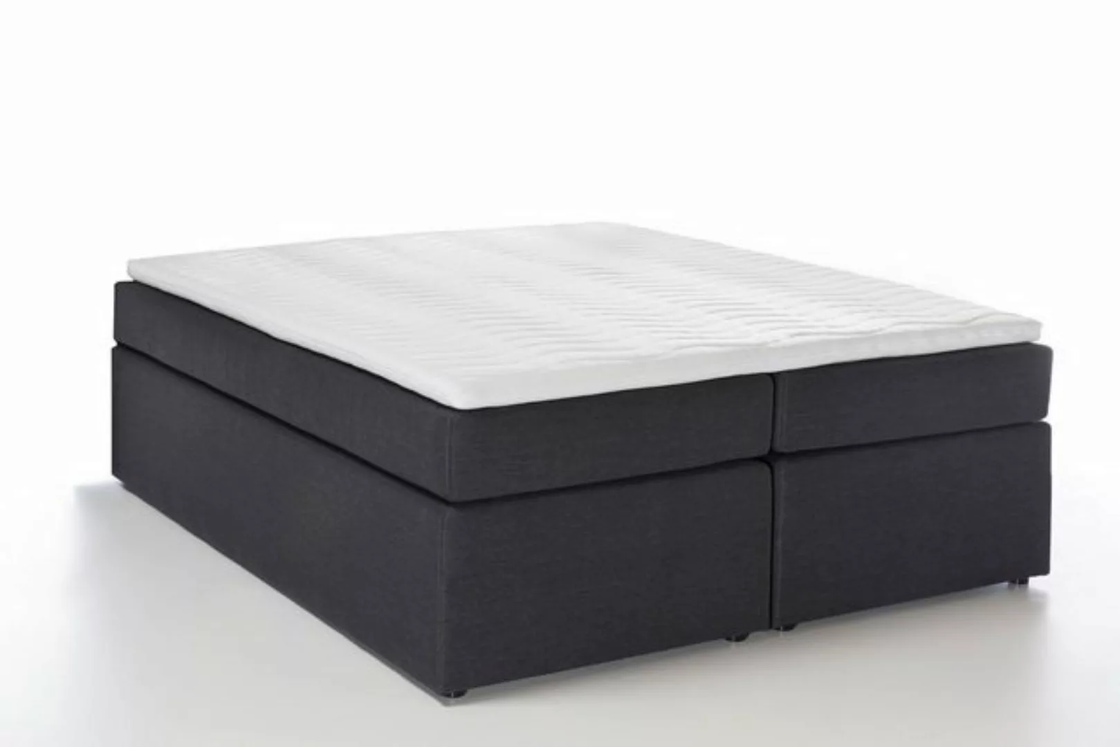 Möbelfreude Boxspringbett Boxspringbett Bella Anthrazit 140x200 cm H3, Anth günstig online kaufen