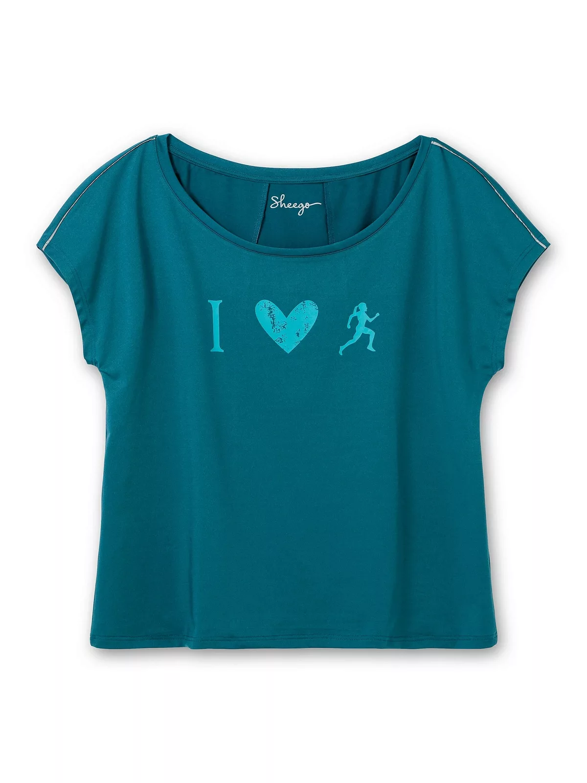 Sheego T-Shirt "Große Größen", aus Funktionsmaterial, mit Frontprint günstig online kaufen