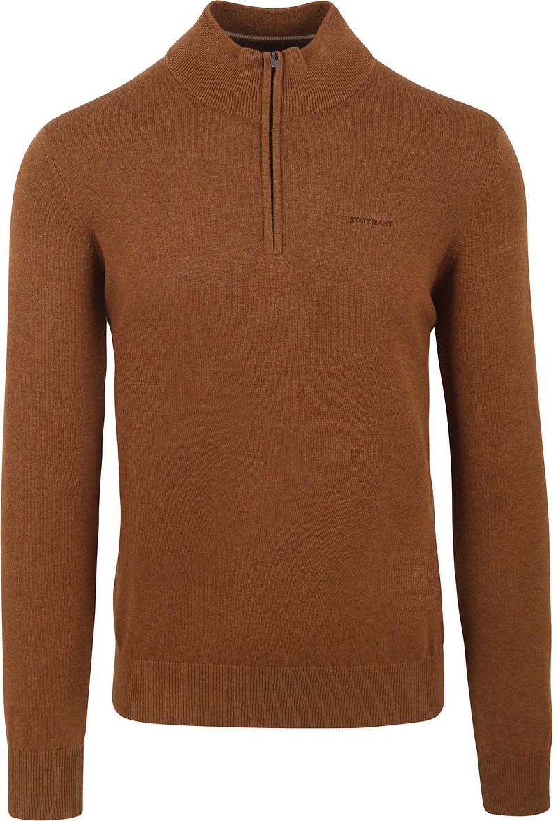 State Of Art Half Zip Pullover Hazelnut Braun - Größe M günstig online kaufen