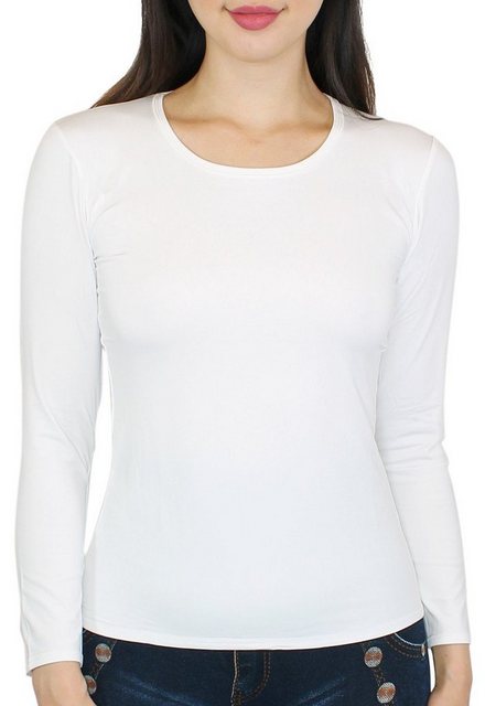 dy_mode Thermohemd Damen Thermo Langarmshirt Frauen Thermo Shirt Innenfutte günstig online kaufen