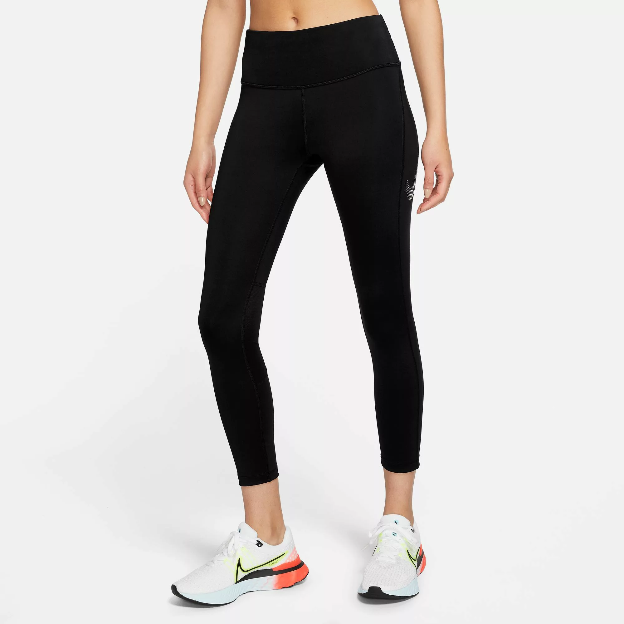 Nike Laufhose "FAST SWOOSH WOMENS MID-RISE / LEGGINGS" günstig online kaufen