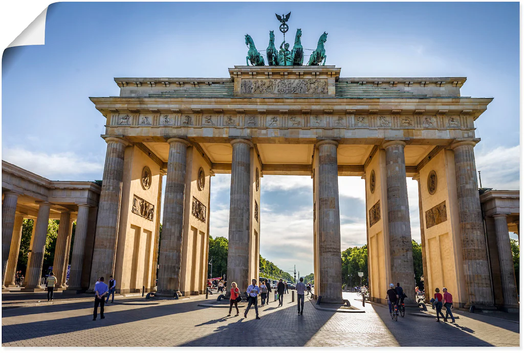 Artland Poster "Brandenburger Tor in Berlin", Gebäude, (1 St.), als Alubild günstig online kaufen