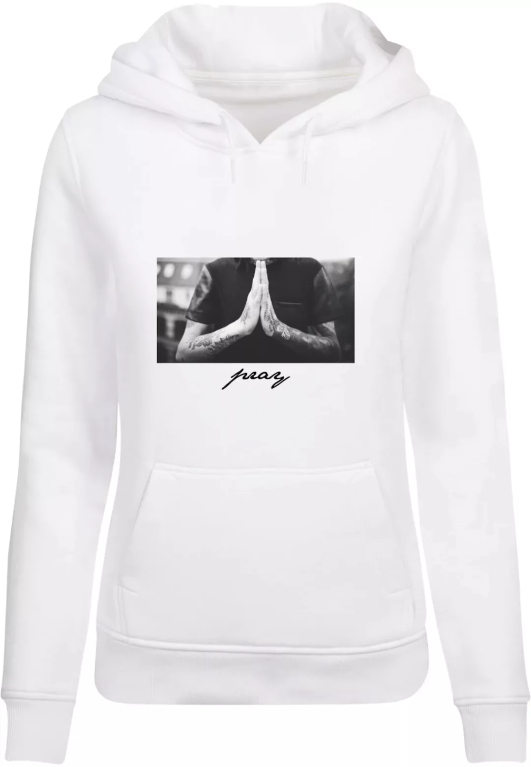 MisterTee Rundhalspullover "MisterTee Damen Ladies Pray Hoody" günstig online kaufen