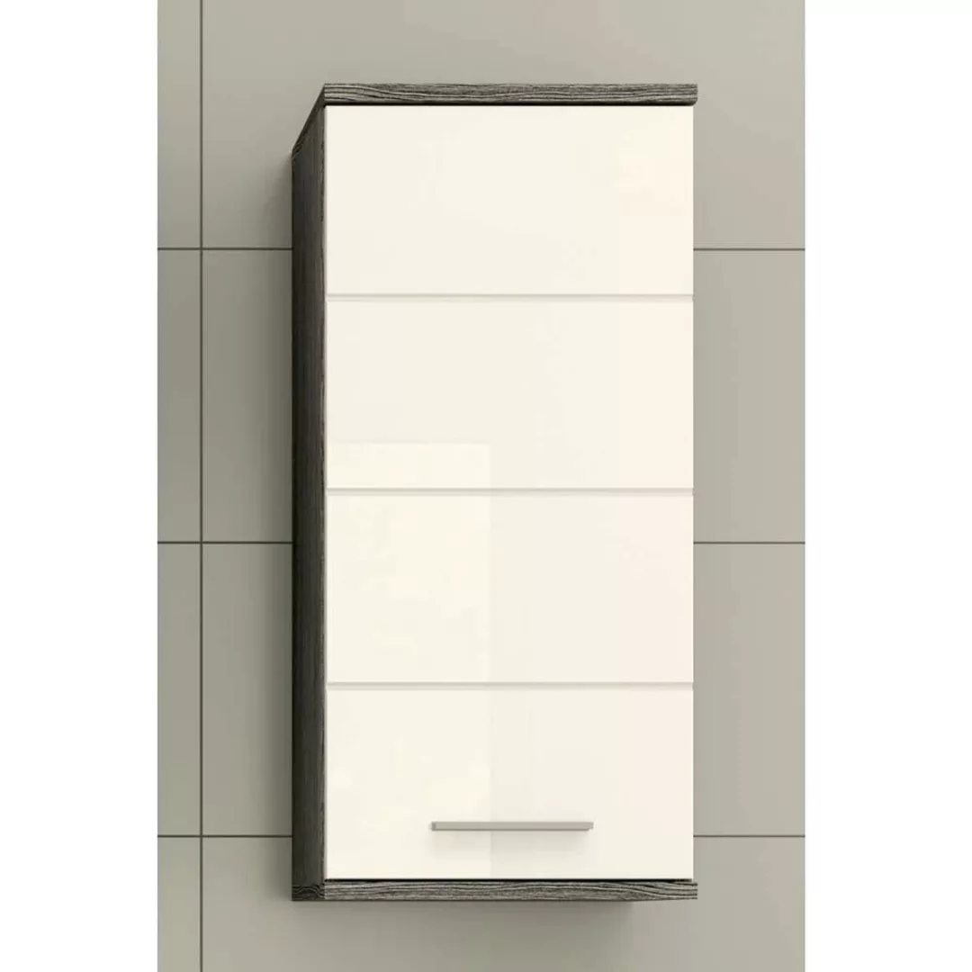 Badezimmerhängeschrank in Weiß und Grau modernem Design günstig online kaufen