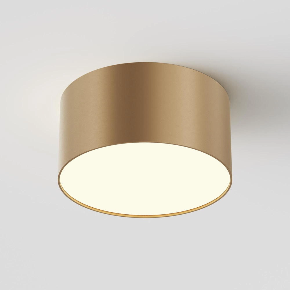 LED Deckenleuchte Zon in Gold-matt 12W 600lm günstig online kaufen