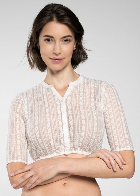 Spieth & Wensky Dirndlbluse Dirndlbluse "Fannah" (1-tlg) mit kurzer Länge günstig online kaufen