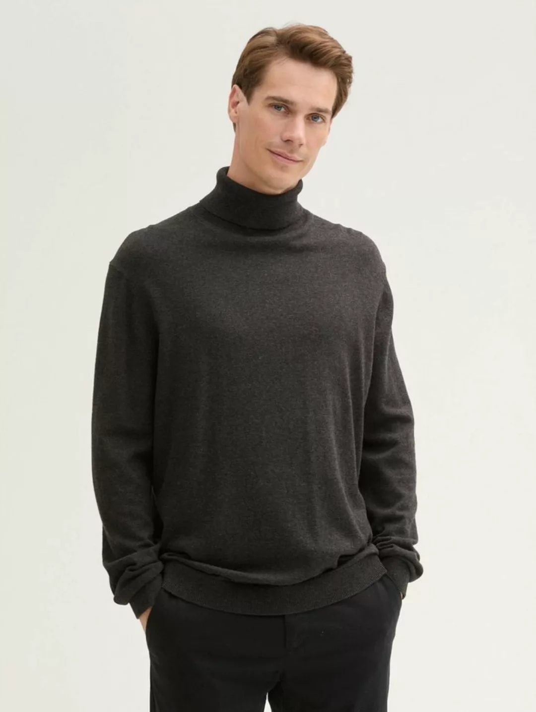 TOM TAILOR Strickpullover Rollkragenpullover mit Cashmere günstig online kaufen