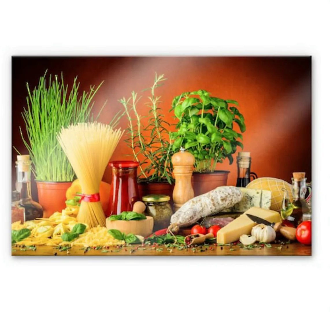 Wall-Art Küchenrückwand "Spritzschutz Italienisch Kochen", (1 tlg.), Herd W günstig online kaufen