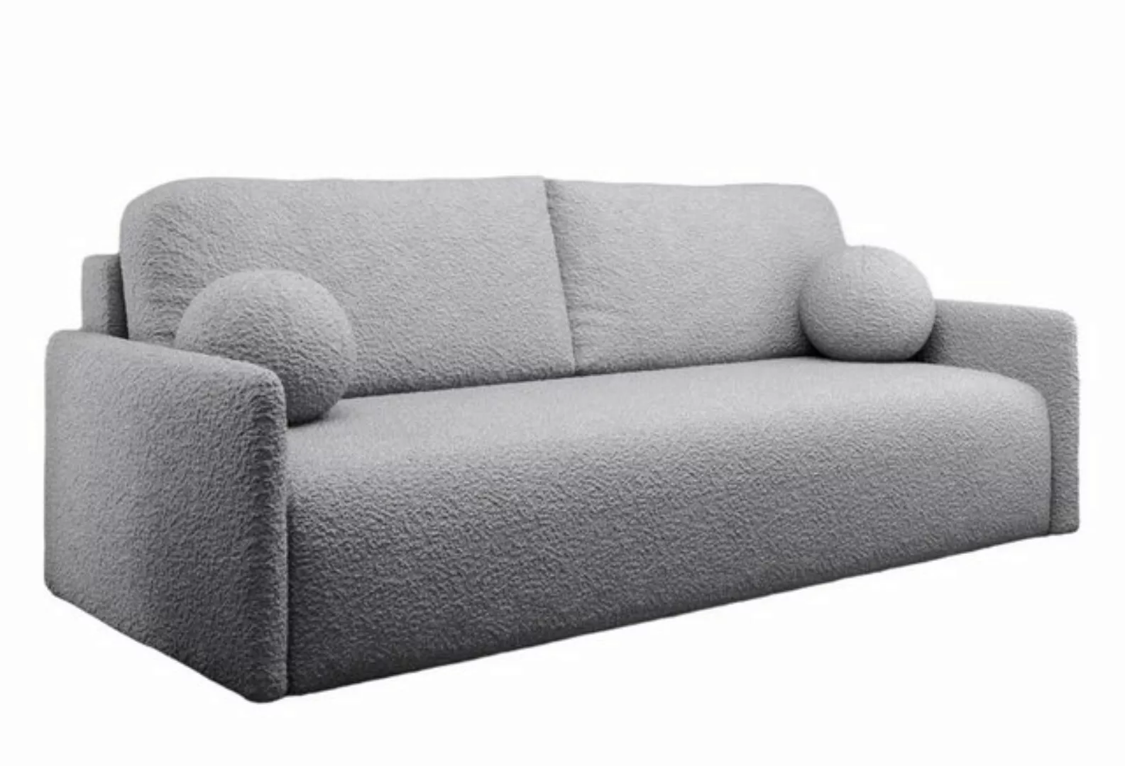 Compleo Schlafsofa kleine mit Bettkasten STYLO, Polstersofa, Breite: 206 cm günstig online kaufen