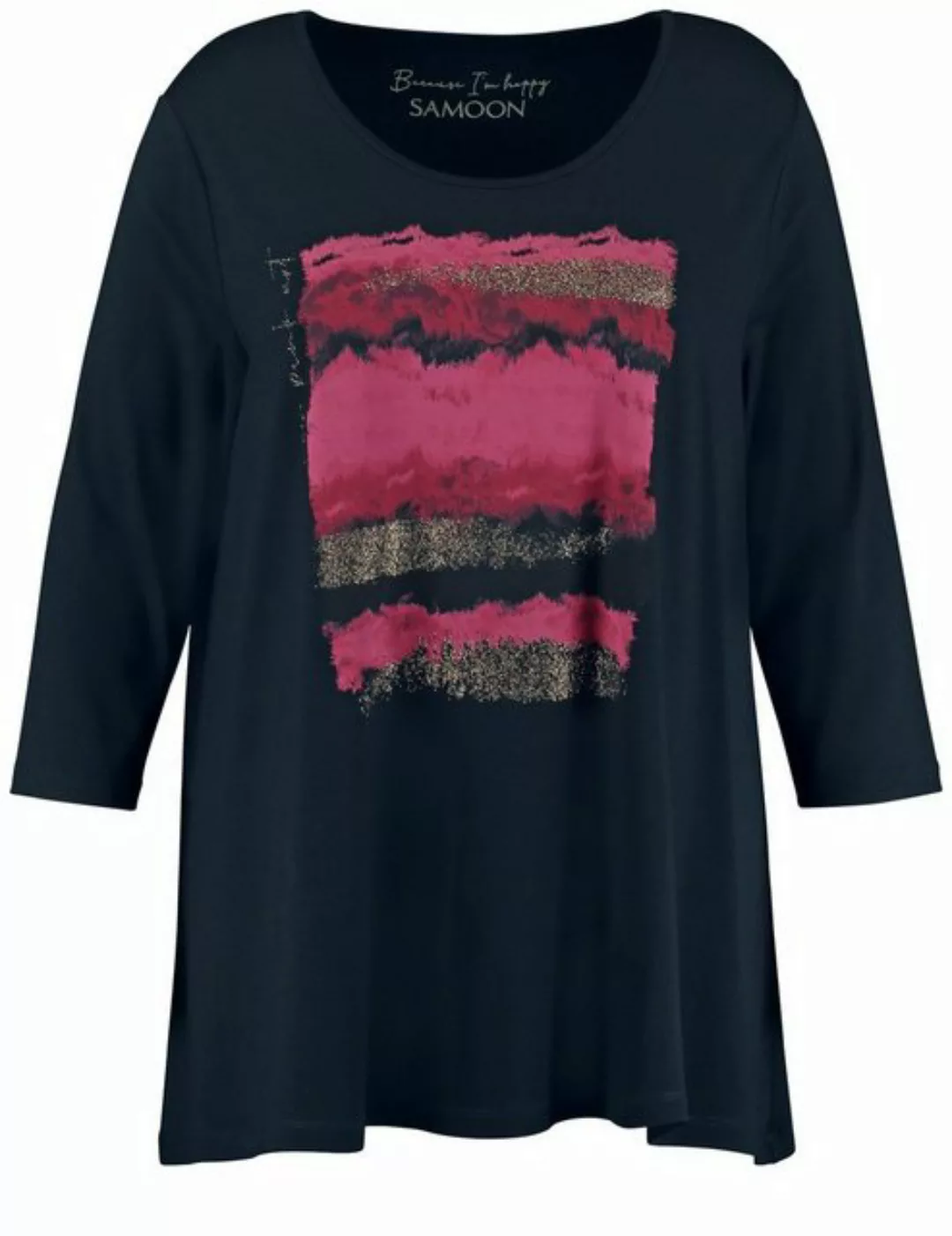 Samoon Shirtbluse Legeres 3/4 Arm Shirt mit Frontprint günstig online kaufen