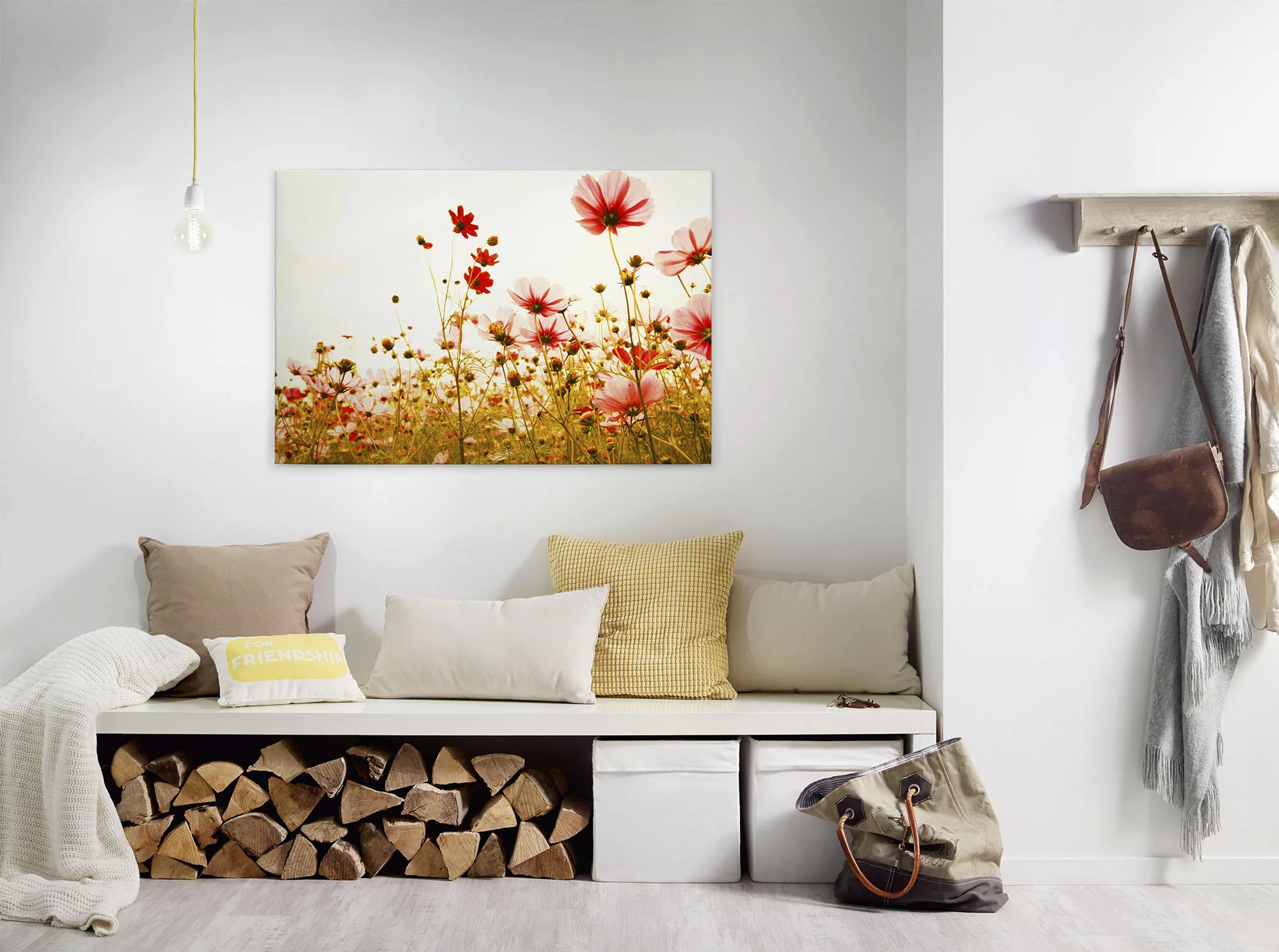A.S. Création Leinwandbild "Flower Meadow", Blumen, (1 St.), Mohnblume Keil günstig online kaufen