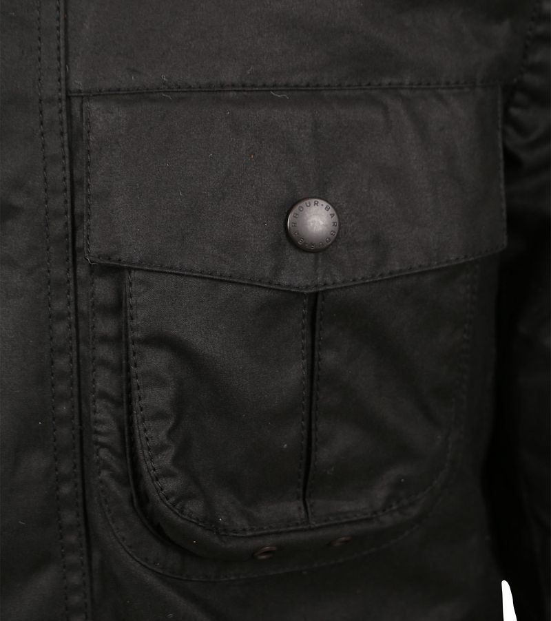 Barbour Corbridge Wachsjacke Schwarz - Größe S günstig online kaufen