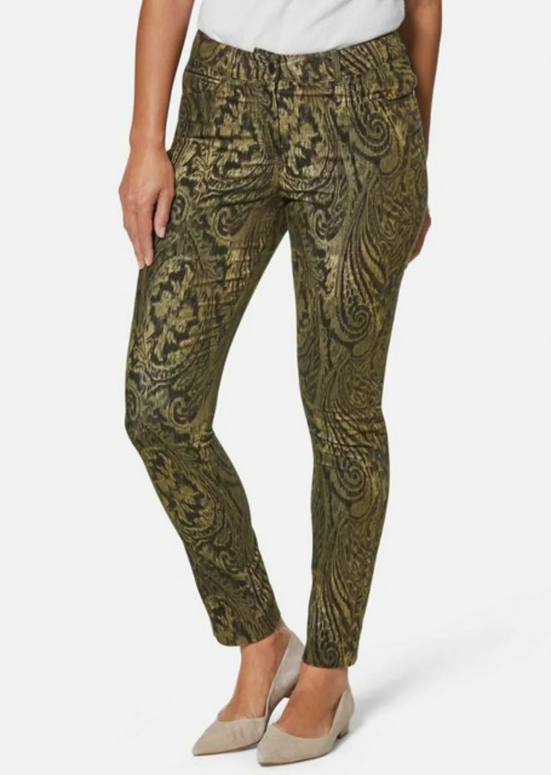 MADELEINE Stoffhose Paisley-Hose in samtiger Stretch-Qualität günstig online kaufen